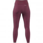 Damen-Leggings mit hoher Taille adidas Designed To Move 3-Bandes 7/8 Sport