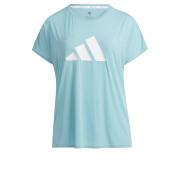 Damen-T-Shirt in großen Größen adidas 3-Stripes Training